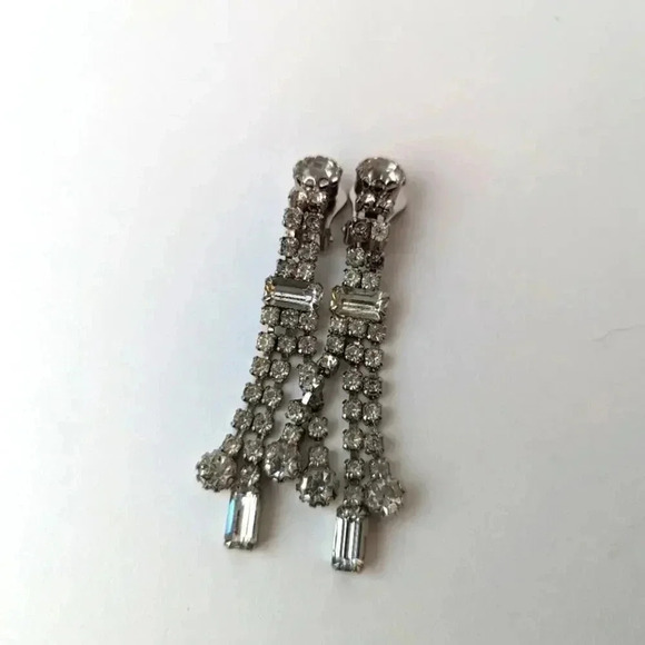 Chandelier Rhinestone Earrings - Picture 1 of 2